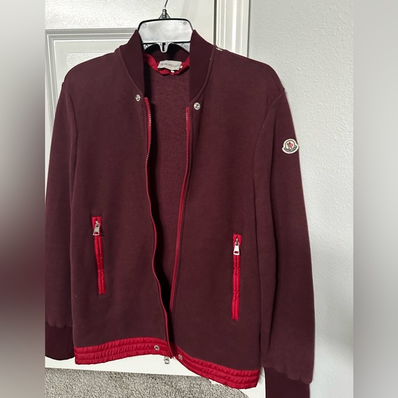 Moncler Man zip up hoodie! Beautiful burgundy color. - Picture 11 of 11
